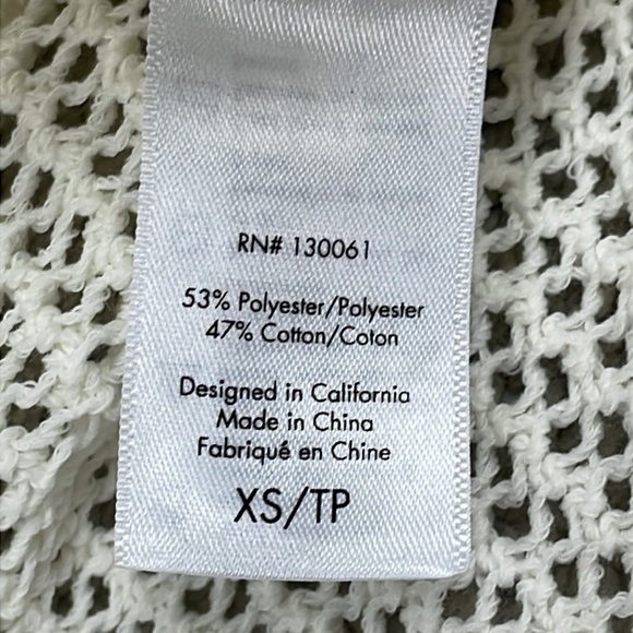 New L Space Sydney Cover Up Crochet Knit Maxi Polo Dress Swim White Sz XS - Picture 13 of 14